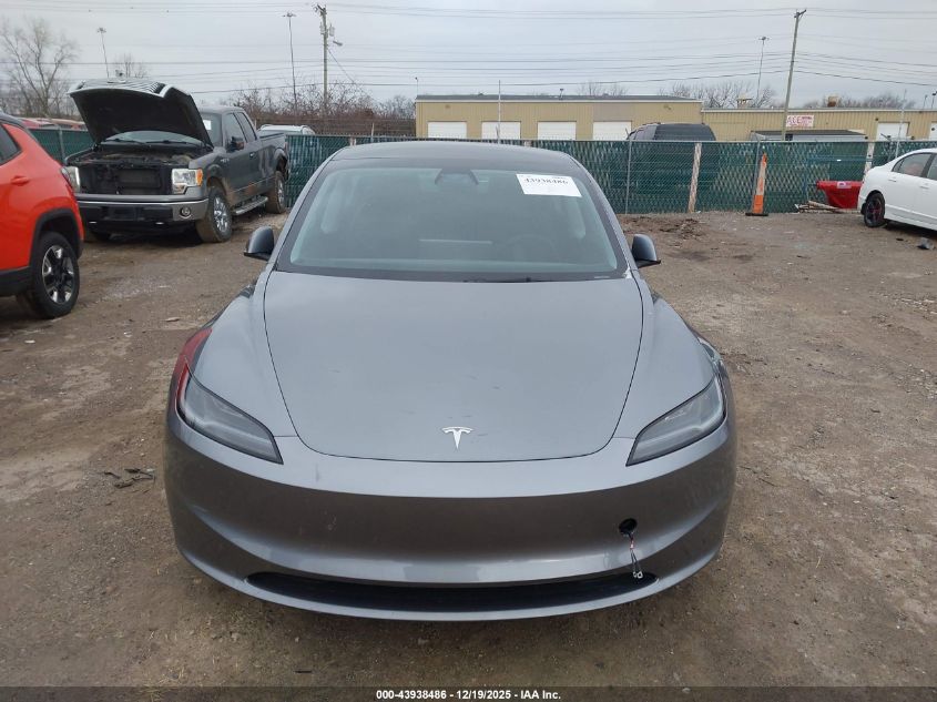 2024 Tesla Model 3 Long Range Dual Motor All-Wheel Drive/Rear-Wheel Drive VIN: 5YJ3E1EA5RF858780 Lot: 43938486