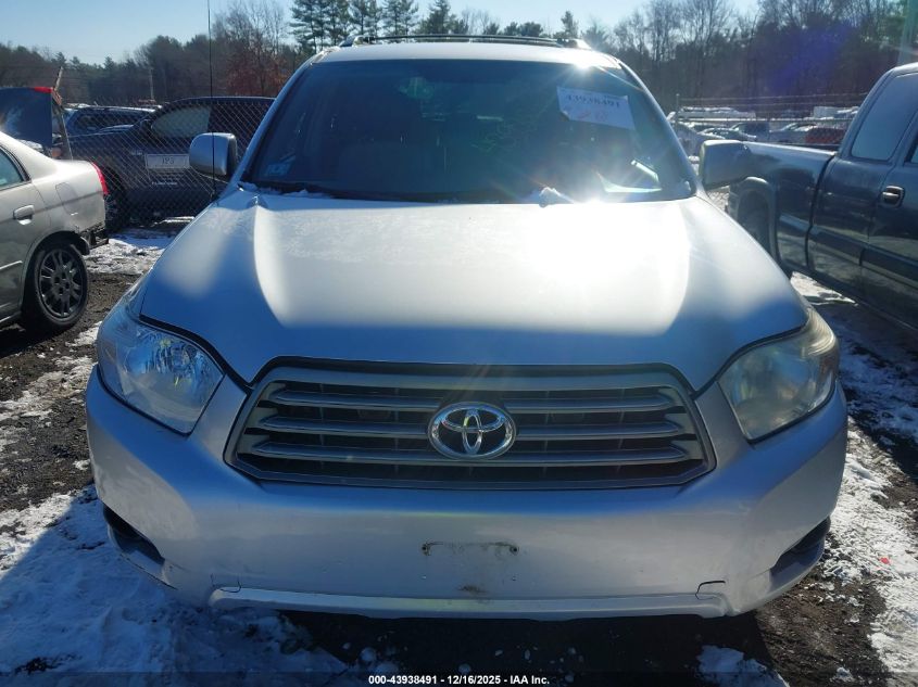 2008 Toyota Highlander VIN: JTEES41A682086764 Lot: 43938491