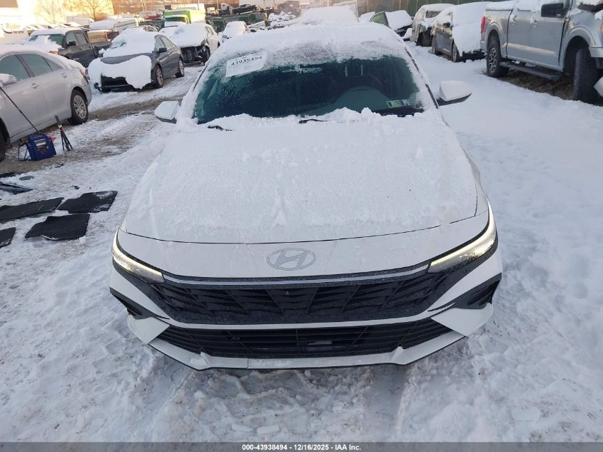 2024 Hyundai Elantra Sel VIN: KMHLM4DG5RU805168 Lot: 43938494