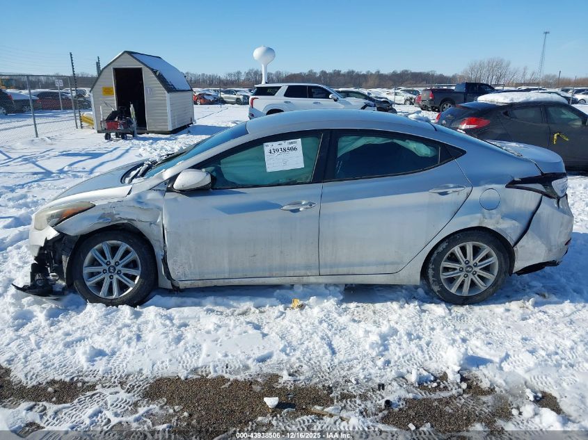 2014 Hyundai Elantra Se VIN: KMHDH4AE4EU142097 Lot: 43938506