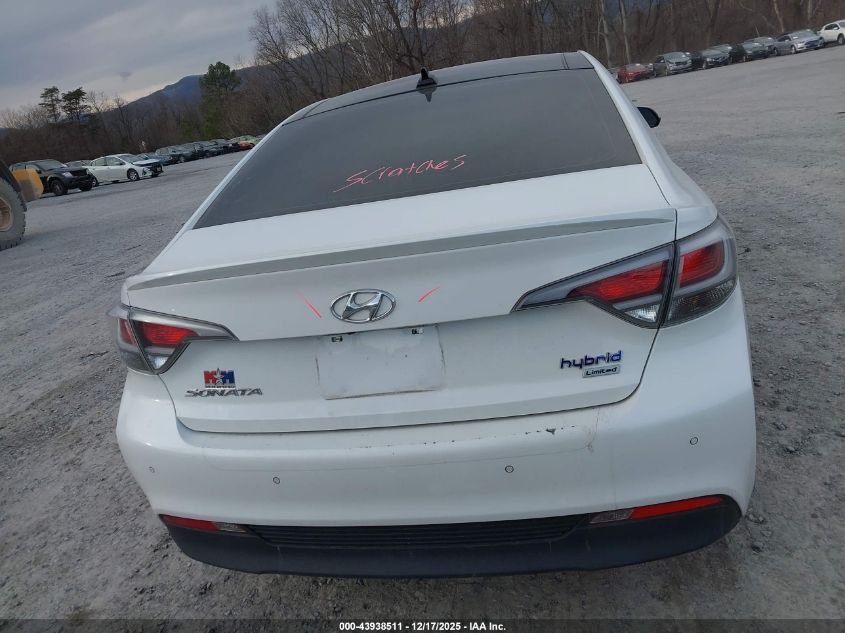 2017 Hyundai Sonata Hybrid Limited VIN: KMHE34L36HA062336 Lot: 43938511