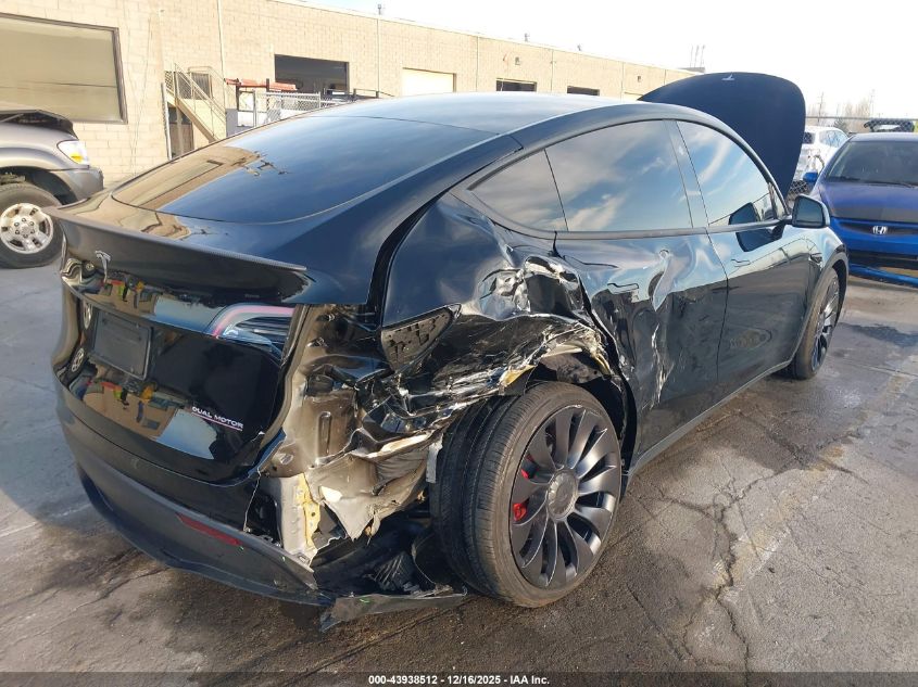 2024 Tesla Model Y Performance Dual Motor All-Wheel Drive VIN: 7SAYGDEF8RF076845 Lot: 43938512