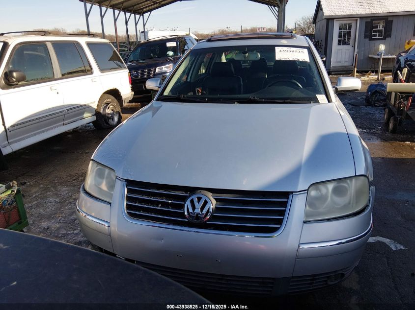 2004 Volkswagen Passat Glx VIN: WVWTH63B84P040927 Lot: 43938525
