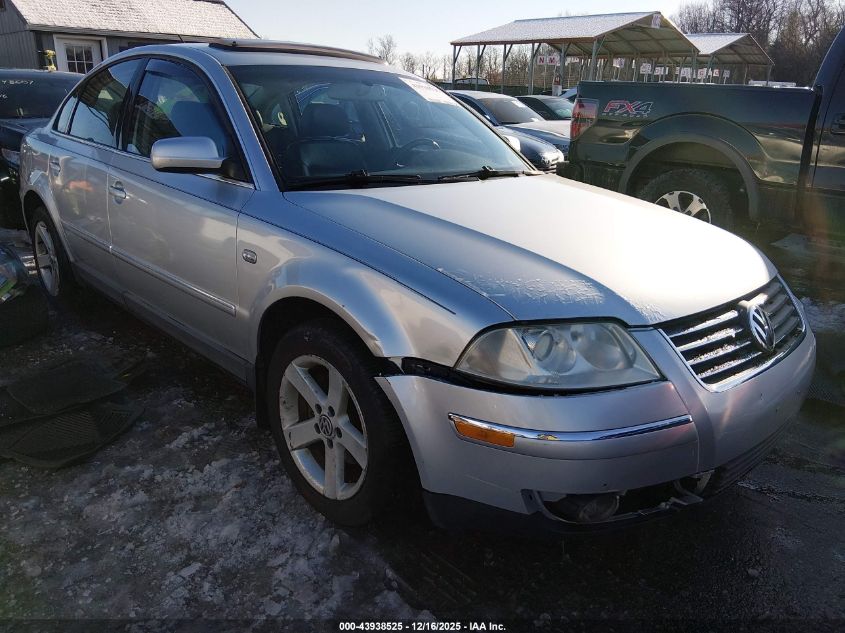 2004 Volkswagen Passat Glx VIN: WVWTH63B84P040927 Lot: 43938525