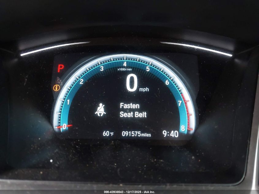 2018 Honda Civic Ex VIN: 2HGFC2F75JH601923 Lot: 43938543