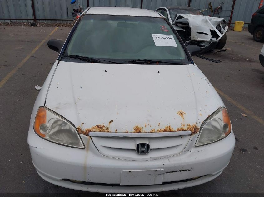 2001 Honda Civic Lx VIN: 1HGEM21551L093034 Lot: 43938556