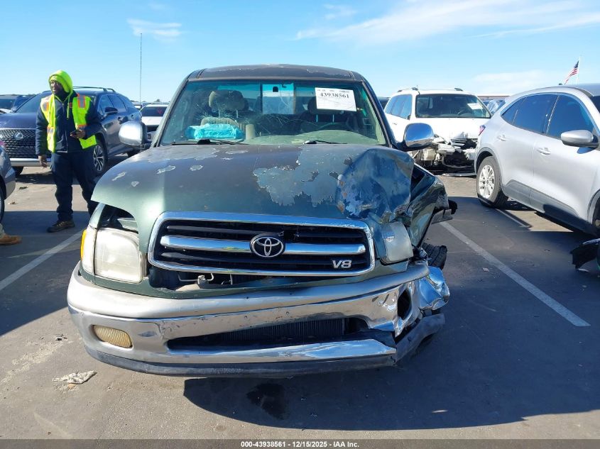 2000 Toyota Tundra Sr5 V8 VIN: 5TBRT3418YS001269 Lot: 43938561