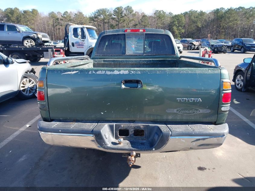 2000 Toyota Tundra Sr5 V8 VIN: 5TBRT3418YS001269 Lot: 43938561