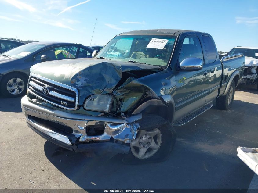 2000 Toyota Tundra Sr5 V8 VIN: 5TBRT3418YS001269 Lot: 43938561