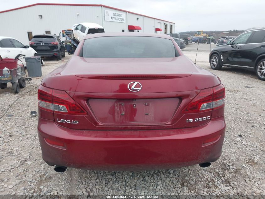 2010 Lexus Is 250C VIN: JTHFF2C29A2507596 Lot: 43938564