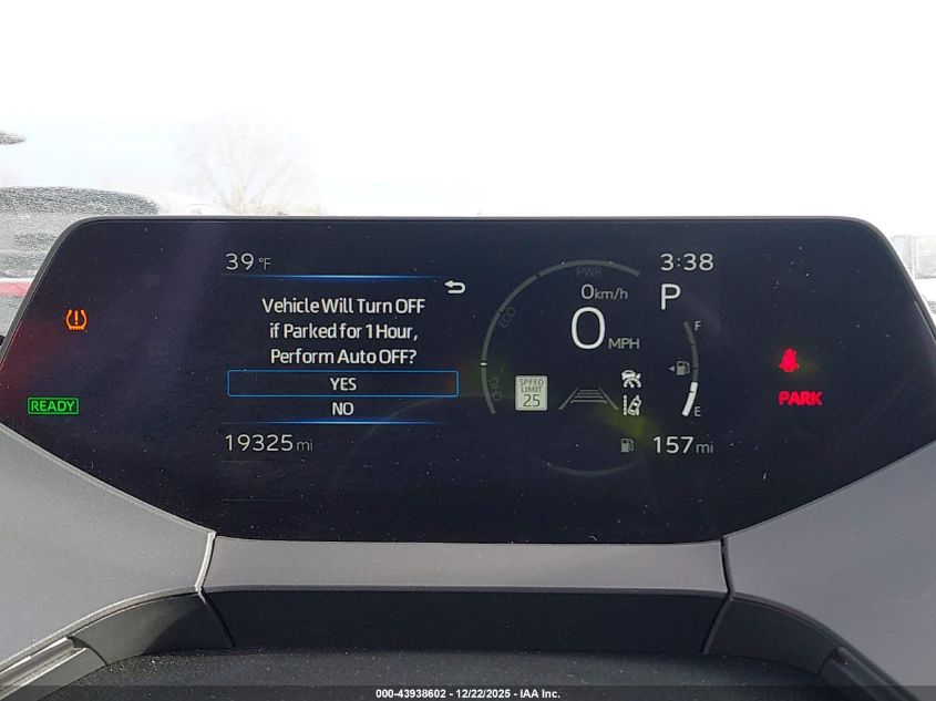 2025 Toyota Prius Le VIN: JTDACAAU3S3054560 Lot: 43938602