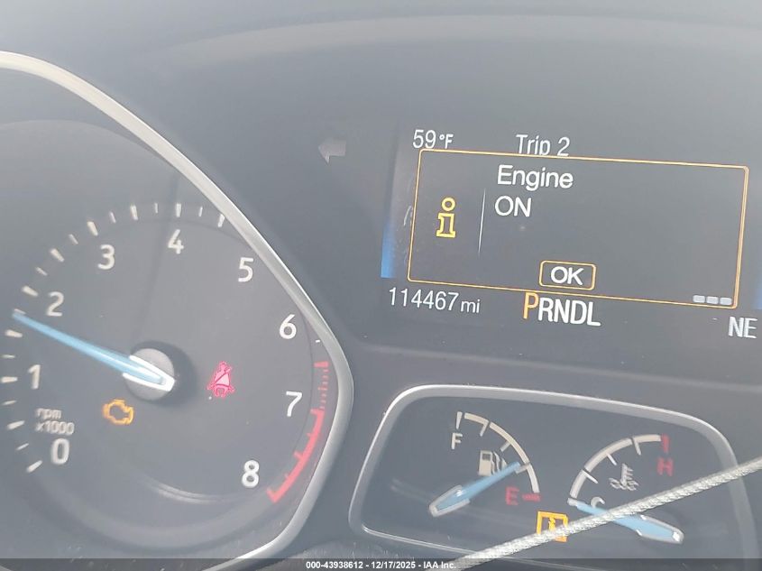 2015 Ford Focus Se VIN: 1FADP3F22FL218929 Lot: 43938612