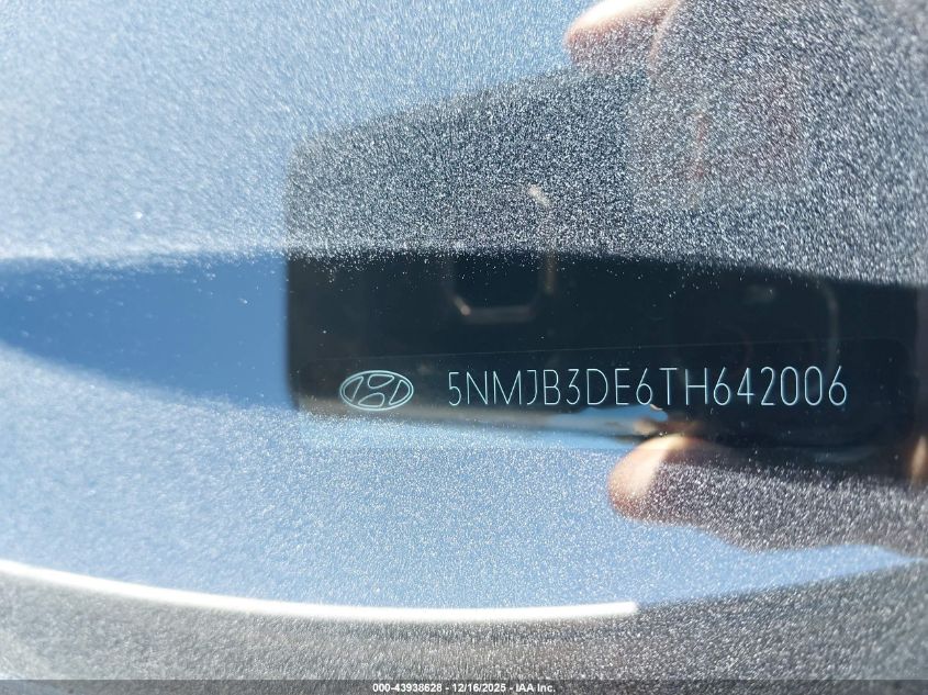 2026 Hyundai Tucson Sel VIN: 5NMJB3DE6TH642006 Lot: 43938628