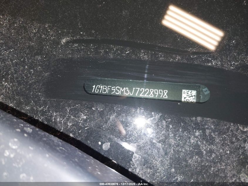 2018 Chevrolet Cruze Premier Auto VIN: 1G1BF5SM3J7228998 Lot: 43938676