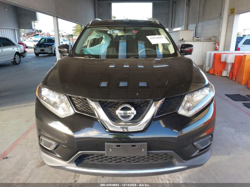 2016 Nissan Rogue Sv VIN: JN8AT2MV6GW154639 Lot: 43938682