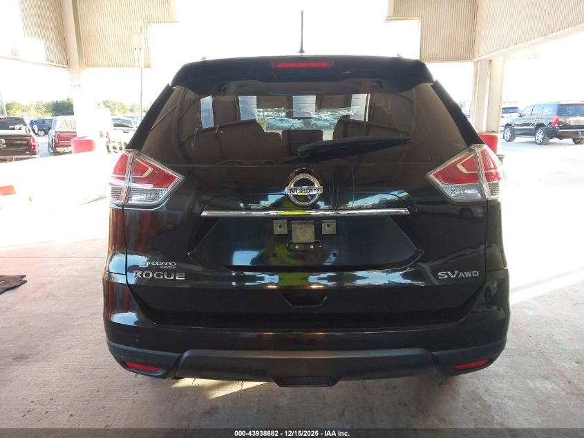 2016 Nissan Rogue Sv VIN: JN8AT2MV6GW154639 Lot: 43938682