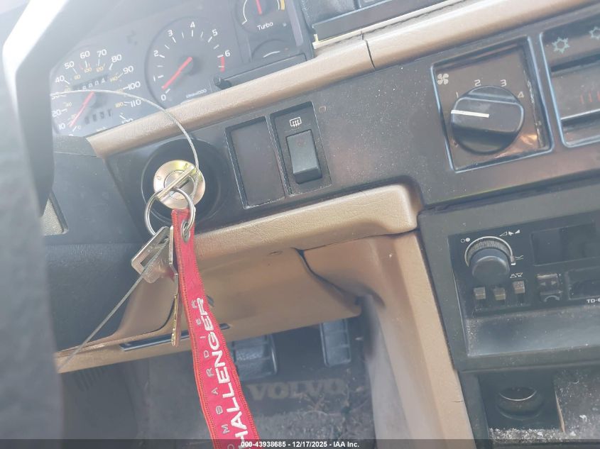 1987 Volvo 740 Gle VIN: YV1FX8745H1136699 Lot: 43938685