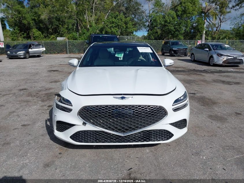 2022 Genesis G70 2.0T Rwd VIN: KMTG34TAXNU101517 Lot: 43938739
