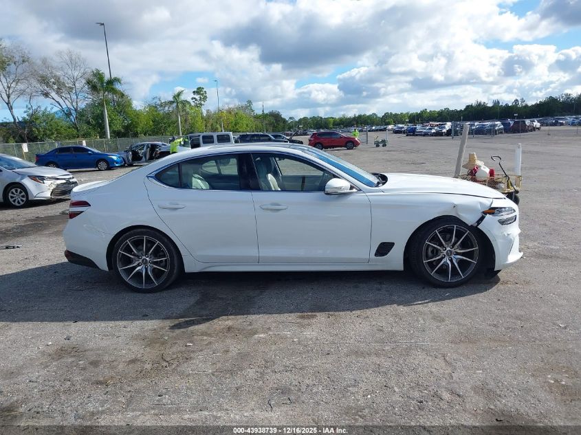 2022 Genesis G70 2.0T Rwd VIN: KMTG34TAXNU101517 Lot: 43938739