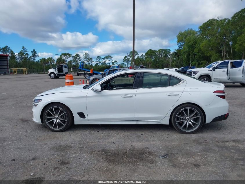 2022 Genesis G70 2.0T Rwd VIN: KMTG34TAXNU101517 Lot: 43938739