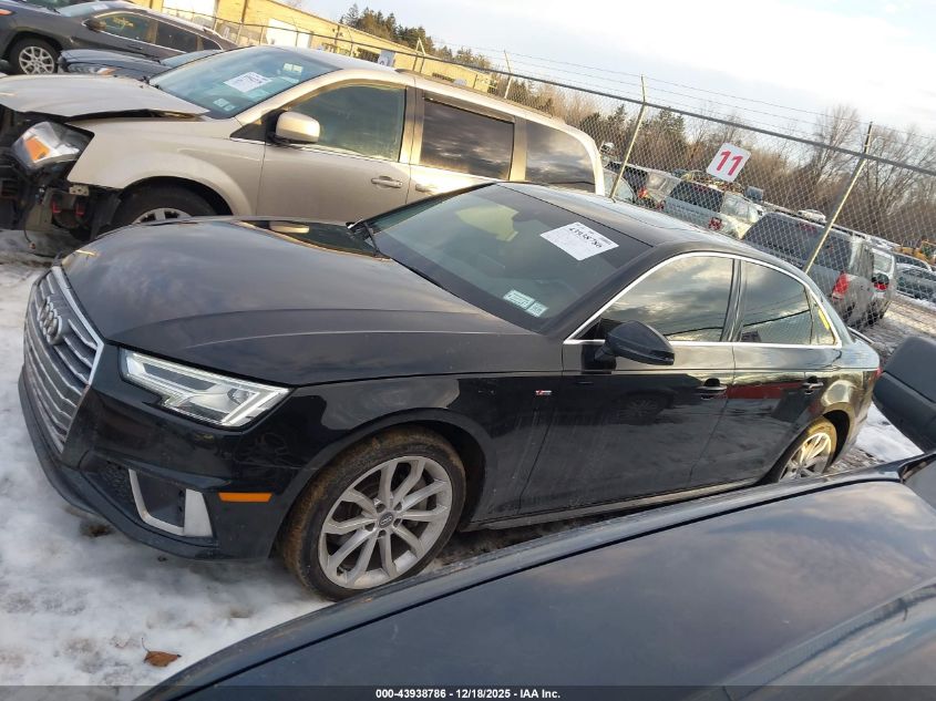 2019 Audi A4 45 Premium VIN: WAUENAF41KN005282 Lot: 43938786