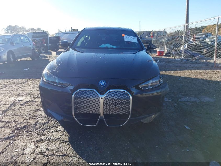 2025 BMW I4 Gran Coupe Edrive40 VIN: WBY23HD09SFU60006 Lot: 43938808