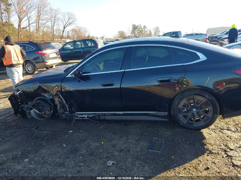 2025 BMW I4 Gran Coupe Edrive40 VIN: WBY23HD09SFU60006 Lot: 43938808