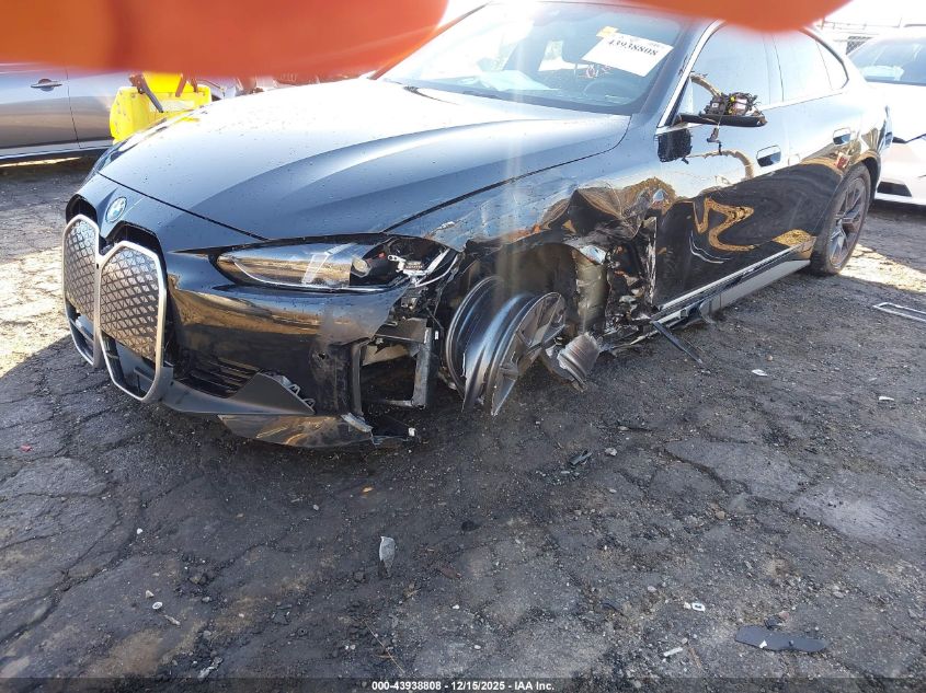 2025 BMW I4 Gran Coupe Edrive40 VIN: WBY23HD09SFU60006 Lot: 43938808