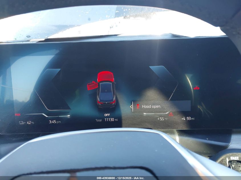 2025 BMW I4 Gran Coupe Edrive40 VIN: WBY23HD09SFU60006 Lot: 43938808