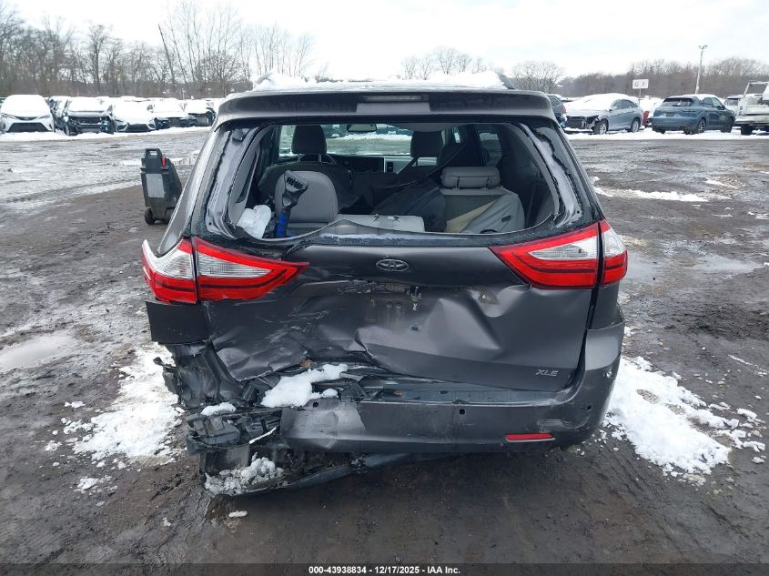 2015 Toyota Sienna Xle Premium 8 Passenger VIN: 5TDYK3DC8FS630020 Lot: 43938834