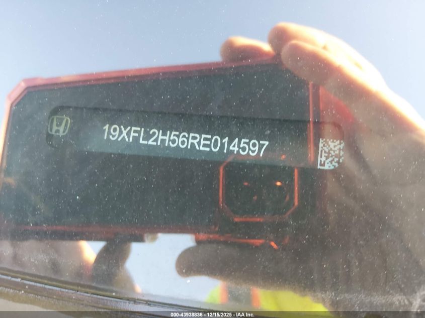 2024 Honda Civic Lx VIN: 19XFL2H56RE014597 Lot: 43938836