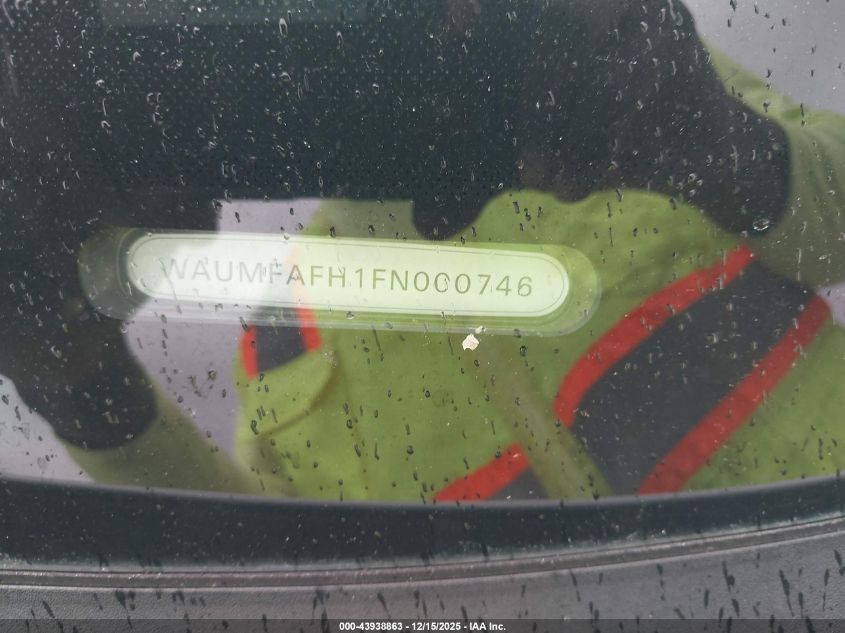 2015 Audi A5 2.0T Premium VIN: WAUMFAFH1FN000746 Lot: 43938863