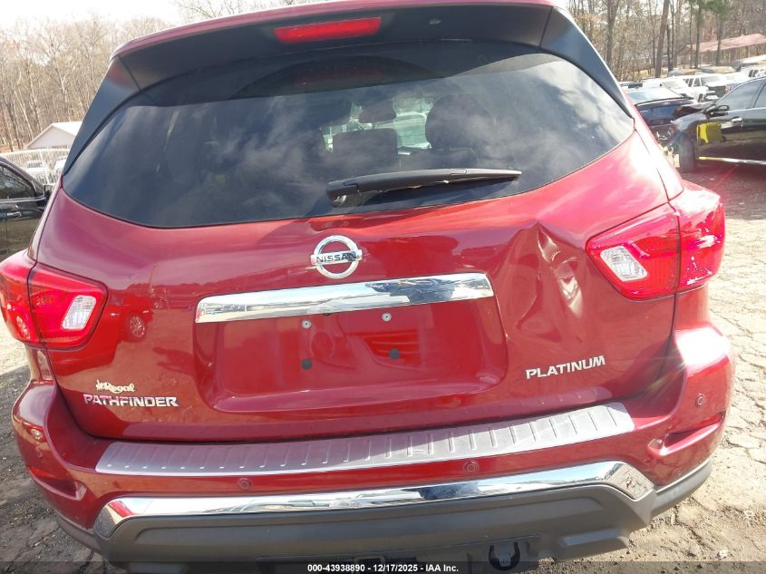 2019 Nissan Pathfinder Platinum VIN: 5N1DR2MNXKC636110 Lot: 43938890