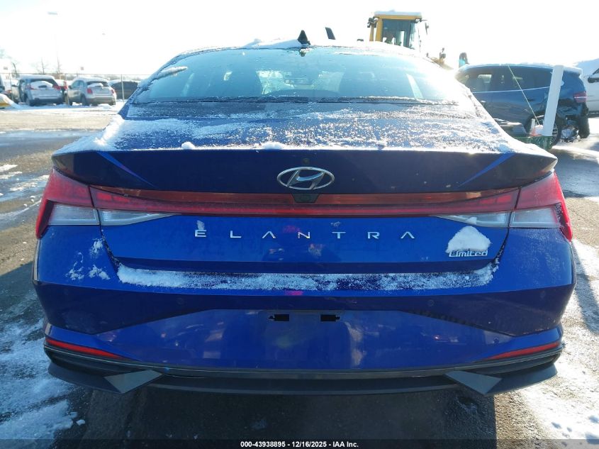 2021 Hyundai Elantra Limited VIN: 5NPLP4AG0MH018793 Lot: 43938895