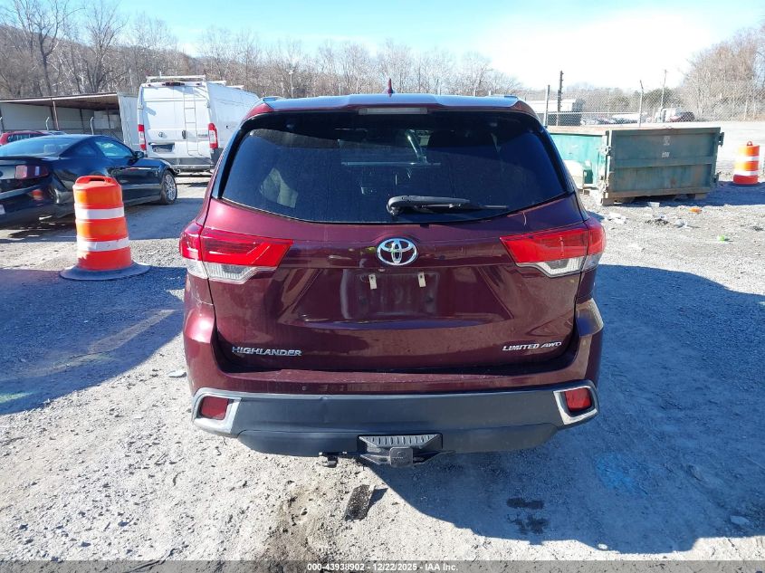 2019 Toyota Highlander Limited Platinum VIN: 5TDDZRFH5KS926144 Lot: 43938902