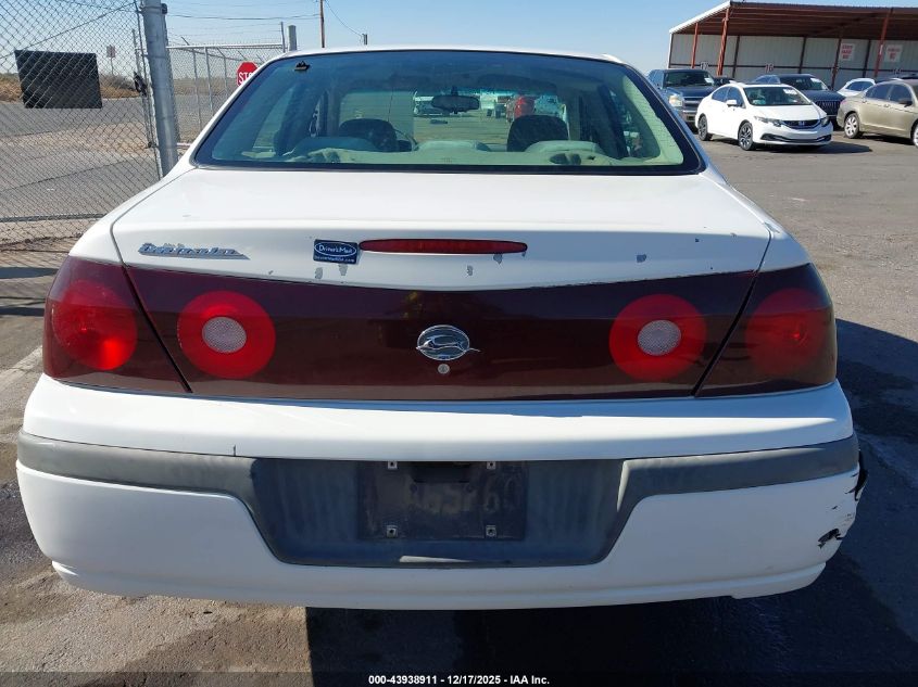 2003 Chevrolet Impala VIN: 2G1WF52E639122363 Lot: 43938911