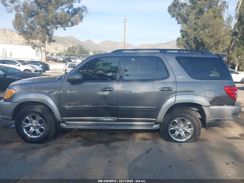 2003 Toyota Sequoia Sr5 V8 VIN: 5TDZT34A73S160901 Lot: 43938913