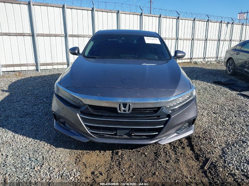 2021 Honda Accord Hybrid Ex-L VIN: 1HGCV3F52MA016074 Lot: 43938938