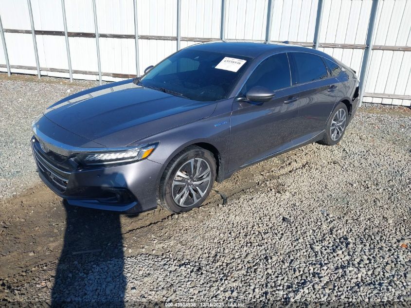2021 Honda Accord Hybrid Ex-L VIN: 1HGCV3F52MA016074 Lot: 43938938