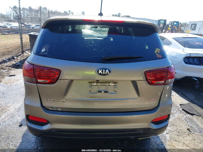 2019 Kia Sorento 2.4L Lx VIN: 5XYPGDA3XKG479521 Lot: 43938952