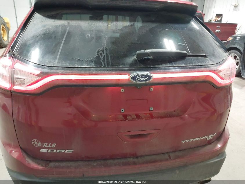 2016 Ford Edge Titanium VIN: 2FMPK4K87GBC21554 Lot: 43938959