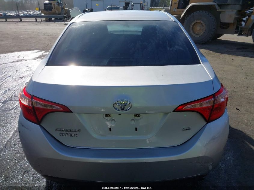 2019 Toyota Corolla Le VIN: 5YFBURHE9KP906724 Lot: 43938987