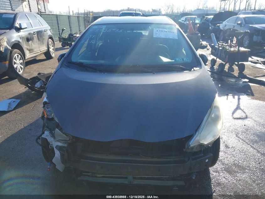 2013 Toyota Prius C Two VIN: JTDKDTB30D1556962 Lot: 43938988