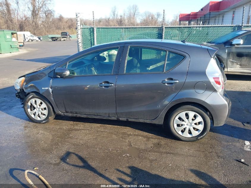 2013 Toyota Prius C Two VIN: JTDKDTB30D1556962 Lot: 43938988