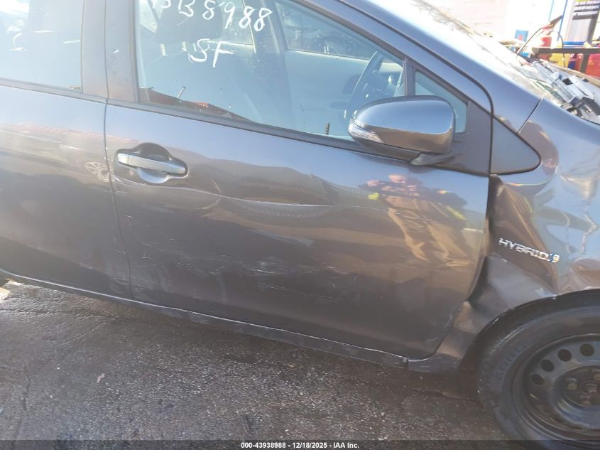 2013 Toyota Prius C Two VIN: JTDKDTB30D1556962 Lot: 43938988