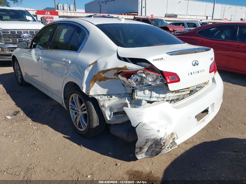 2012 Infiniti G37 Journey VIN: JN1CV6AP6CM933673 Lot: 43938989