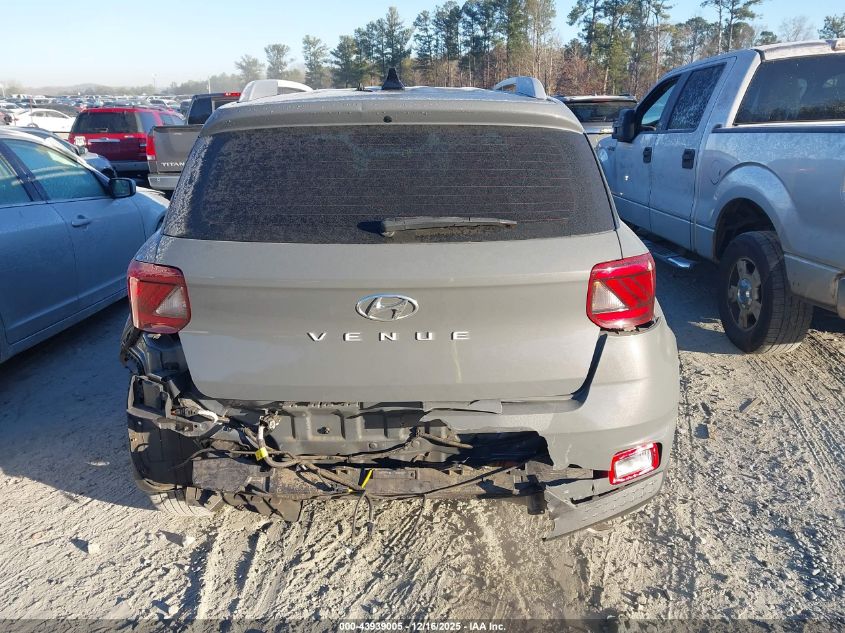2021 Hyundai Venue Sel VIN: KMHRC8A39MU083282 Lot: 43939005