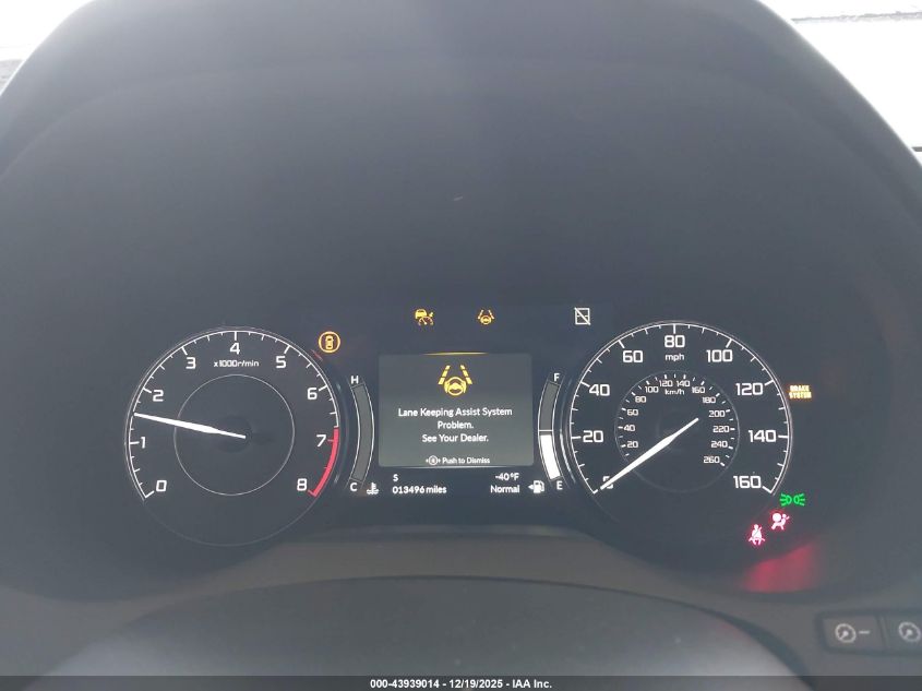 2025 Acura Rdx Standard VIN: 5J8TC2H44SL012825 Lot: 43939014