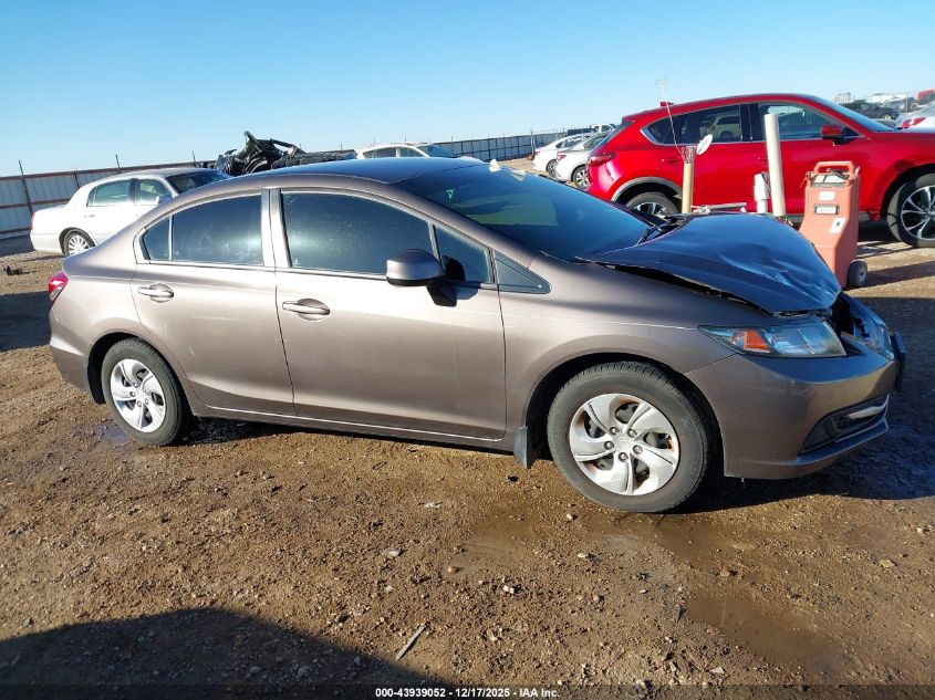 2013 Honda Civic Lx VIN: 2HGFB2F57DH558546 Lot: 43939052