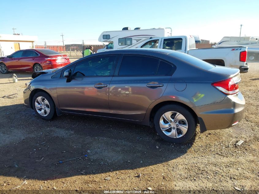 2013 Honda Civic Lx VIN: 2HGFB2F57DH558546 Lot: 43939052